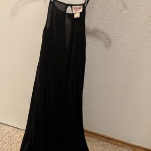 Simple black sheer dress